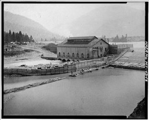 milltowndam The Milltown Dam was constructed between 1905 and 1908 under the direction of Copper King William Clark to provide timber for his mines and smelters.